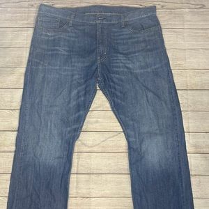 Levis 514 Jeans Mens 40x30 Slim Straight Blue Denim Pants Cotton Adult